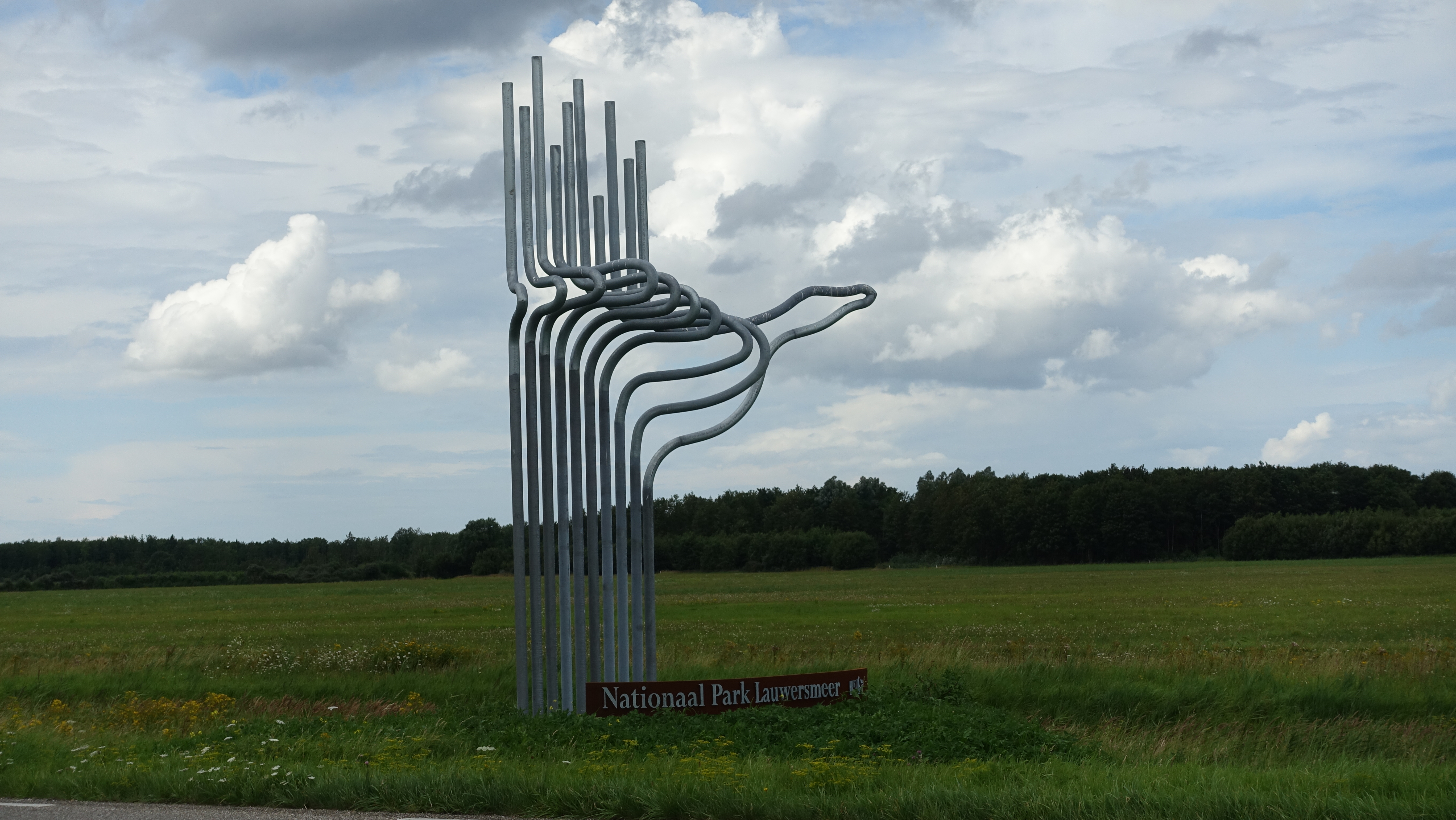 Beeldmerk Lauwersmeer, omgeving Zoutkamp