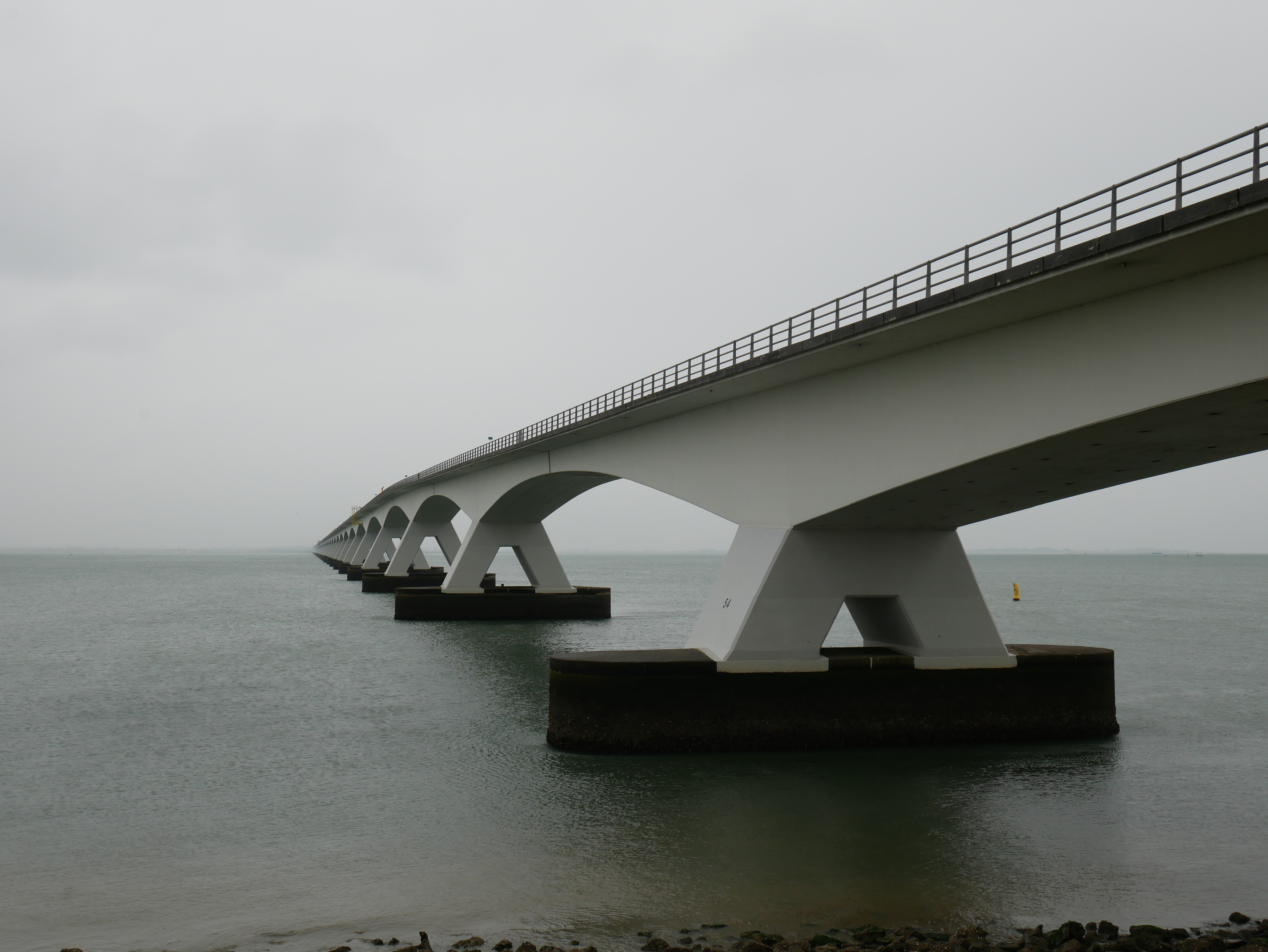 Zeeland Bridge near Colijnsplaat (province of Zealand)