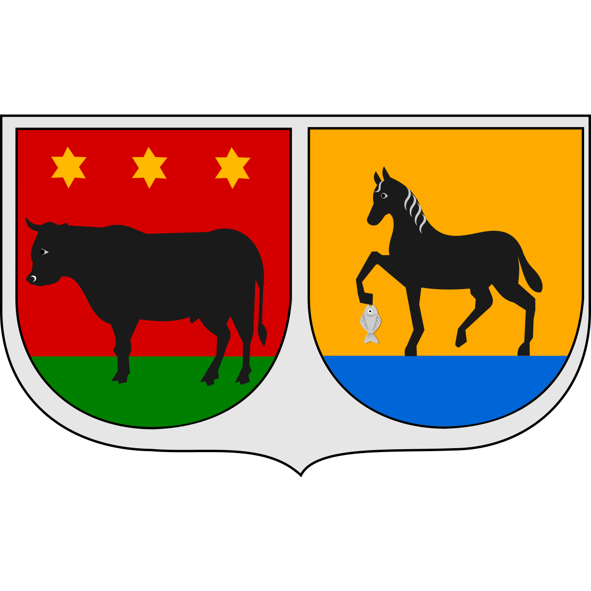 Coat of arms of Axwijk, North Holland