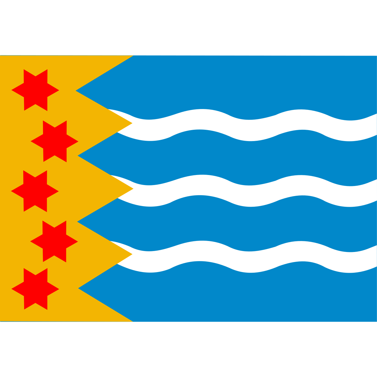 Flag of Bad Nieuweschans, Groningen
