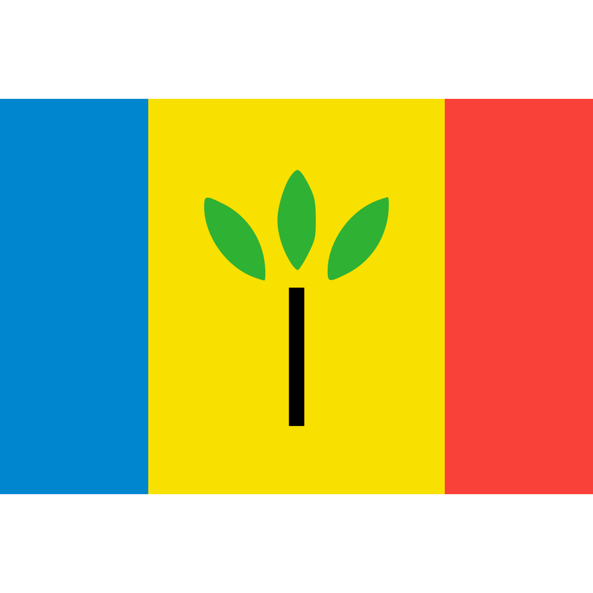 Flag of Broekhuizen, Limburg