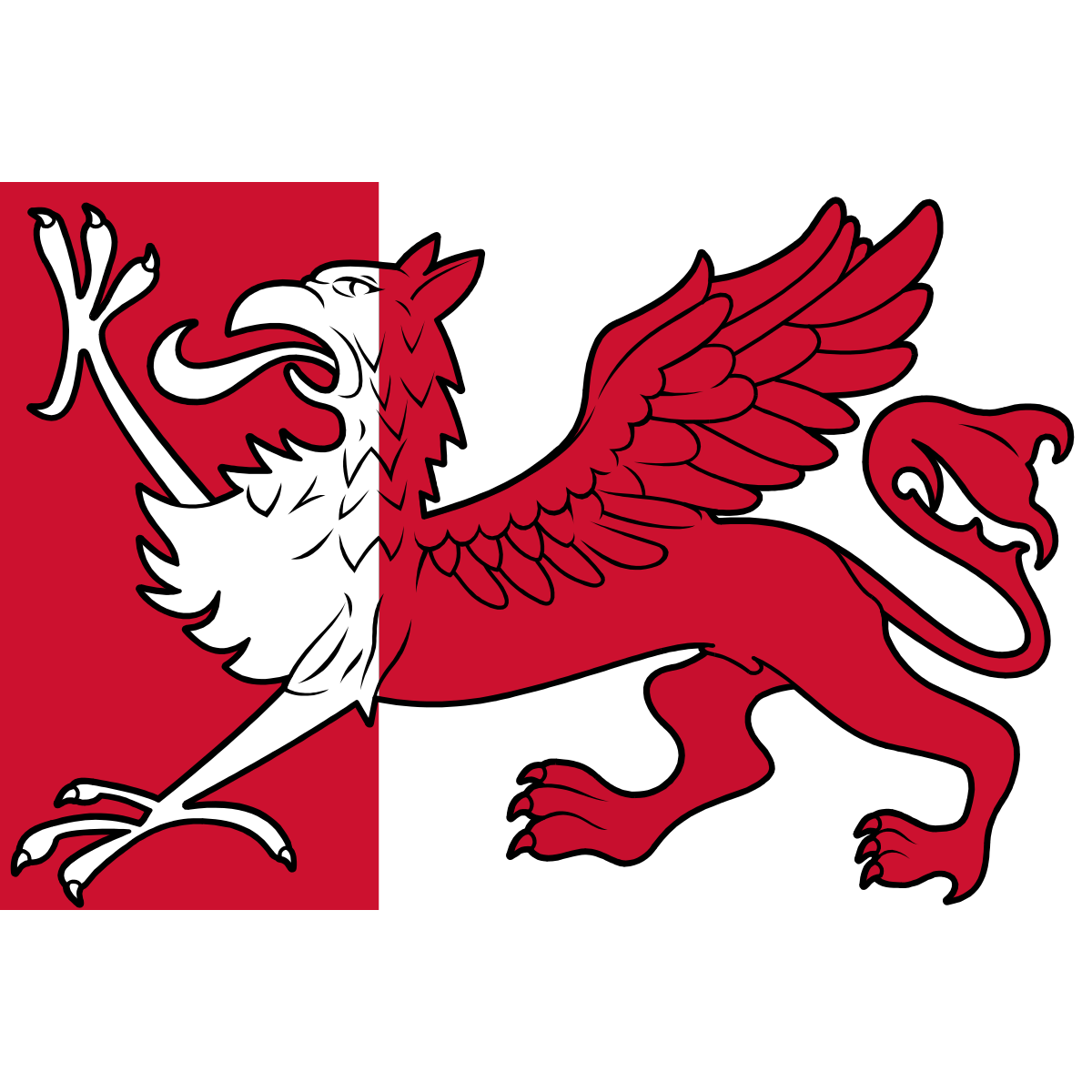 Flag of Langedijke, Frisia
