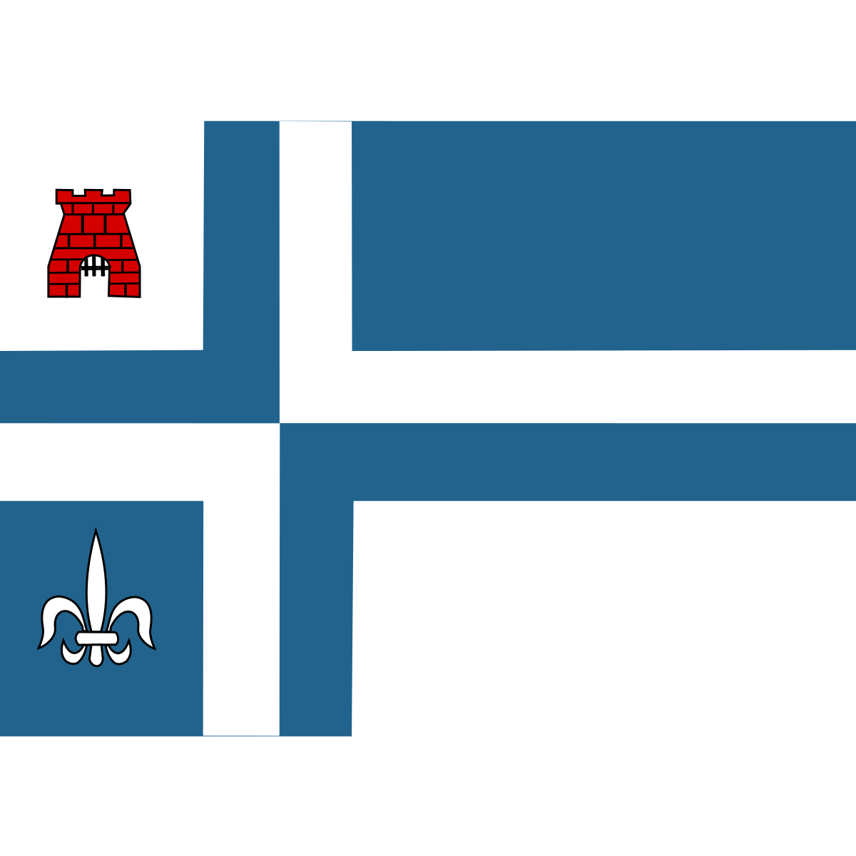Flag of Schokkerhaven, Flevoland