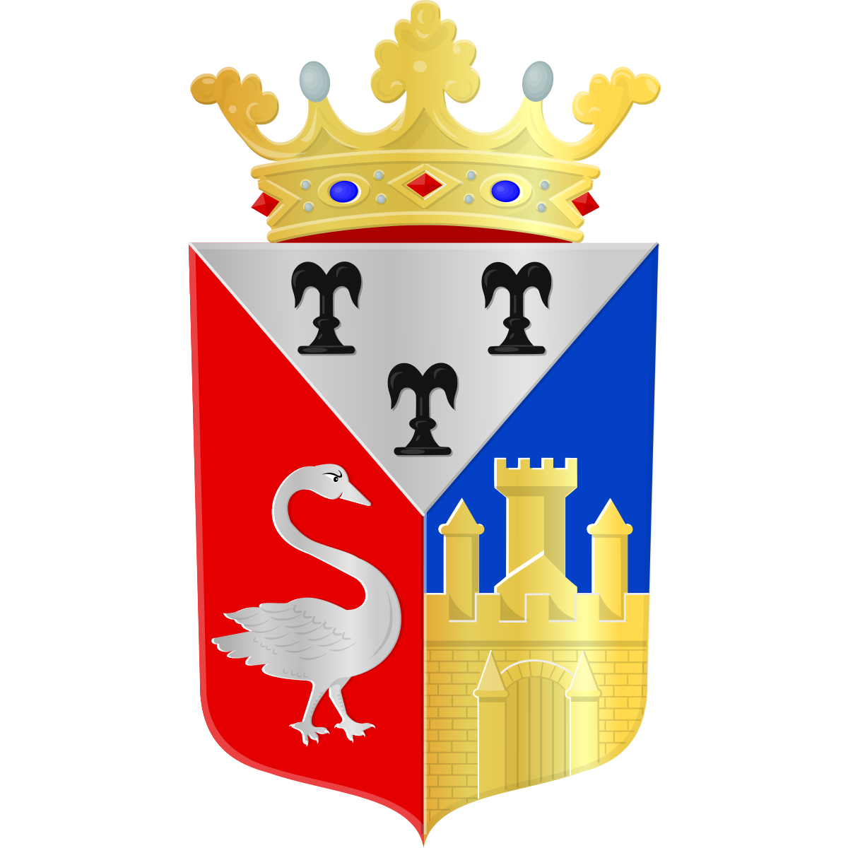 Coat of arms of Zandheuvel, Gelderland