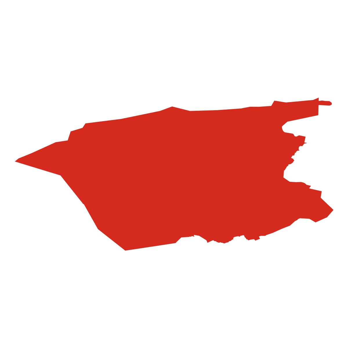 Omtrek van provincie Fryslân