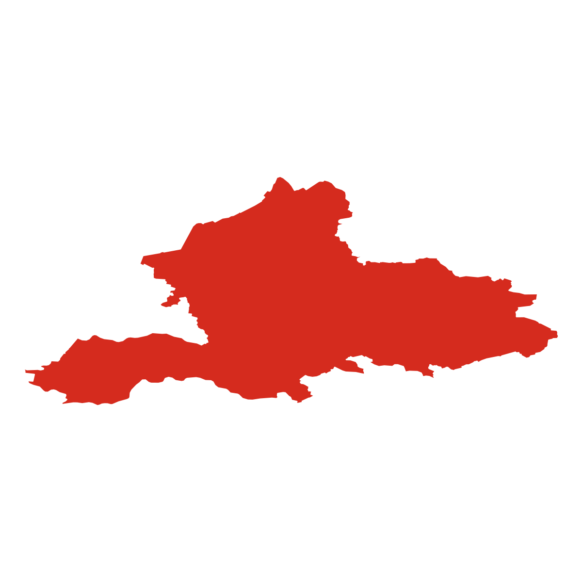 Gelderland province outline