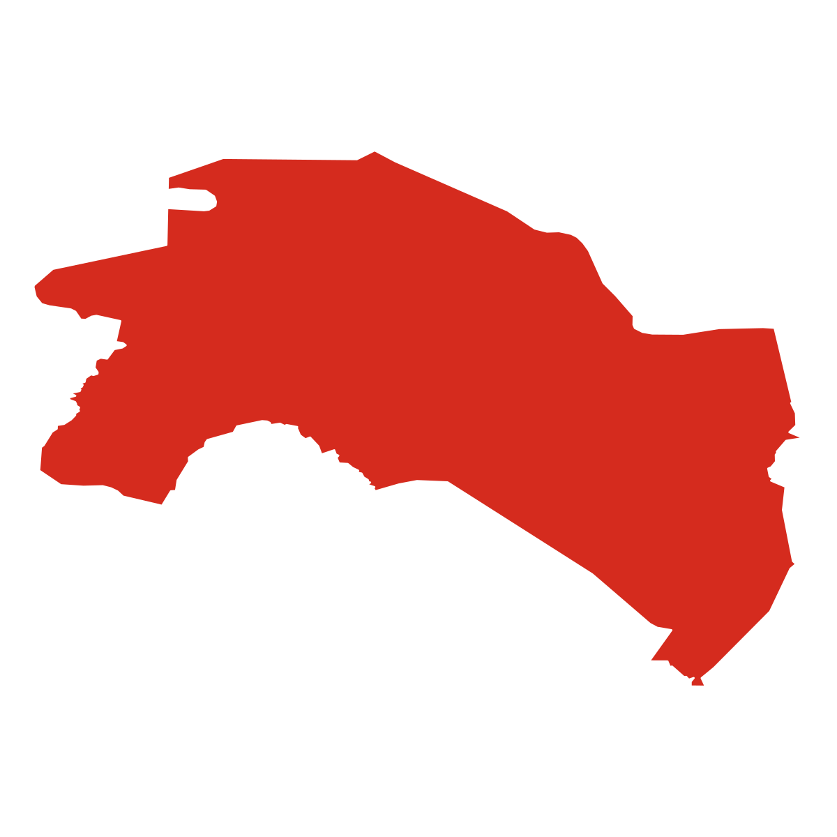 Groningen province outline