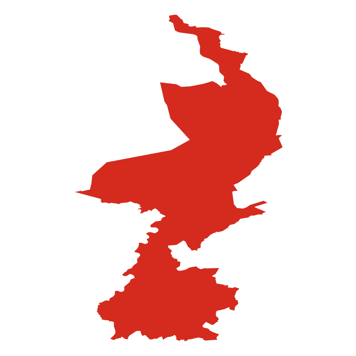 Omtrek van provincie Limburg