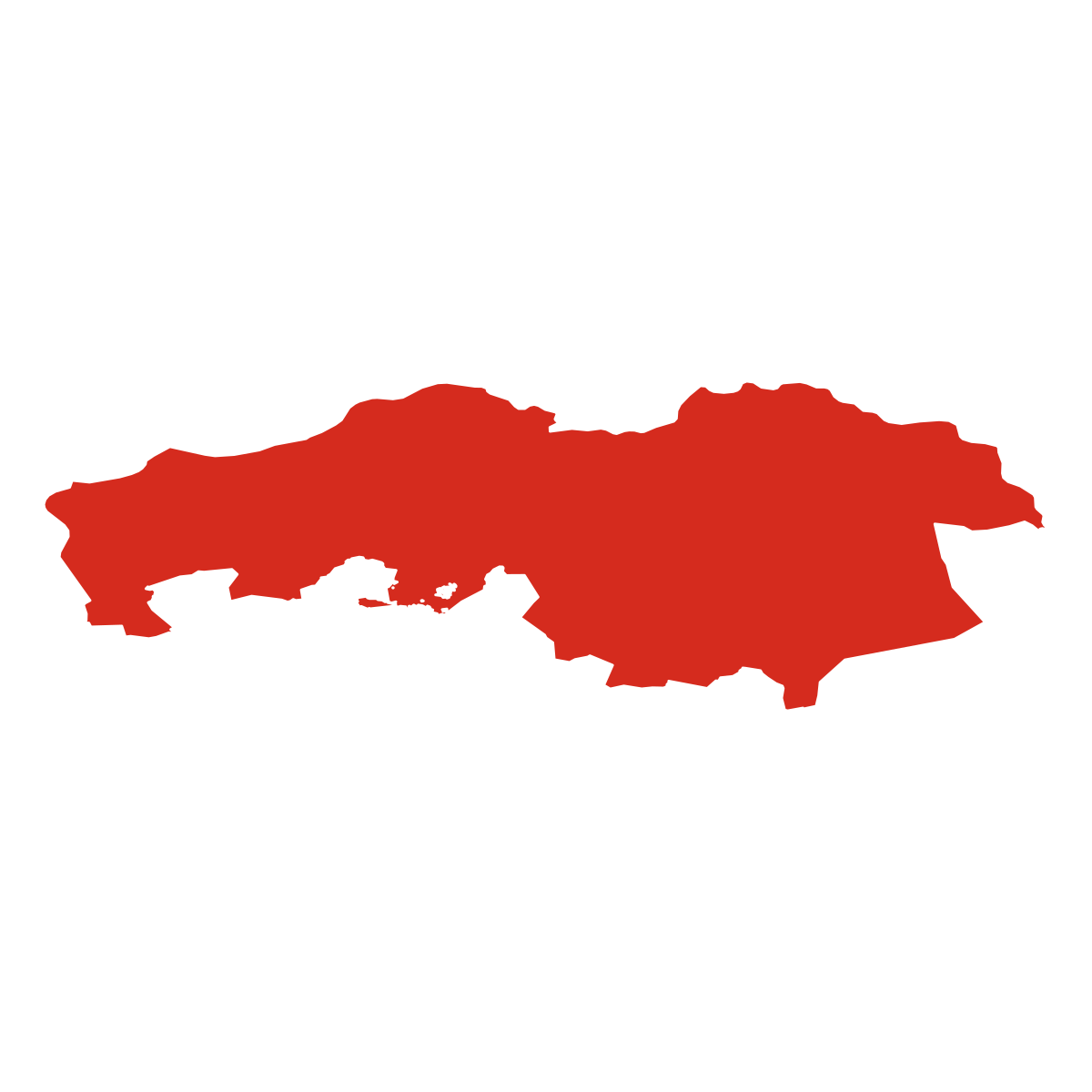 North Brabant province outline