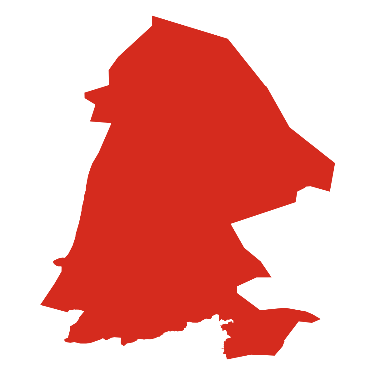 Omtrek van provincie Noord-Holland