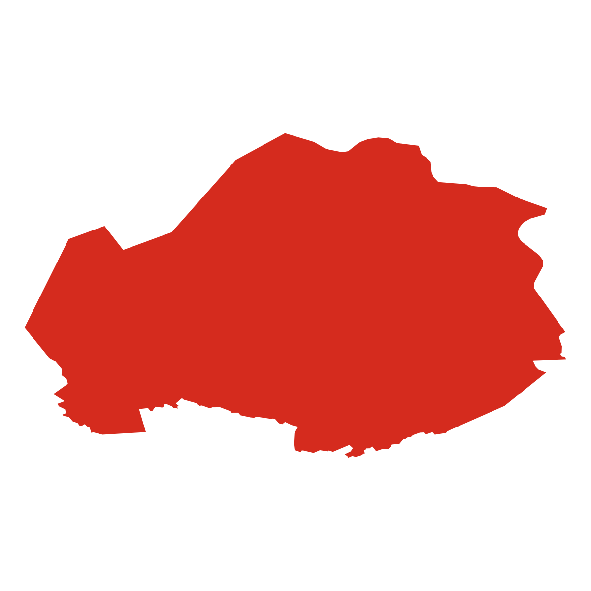 Omtrek van provincie Zeeland